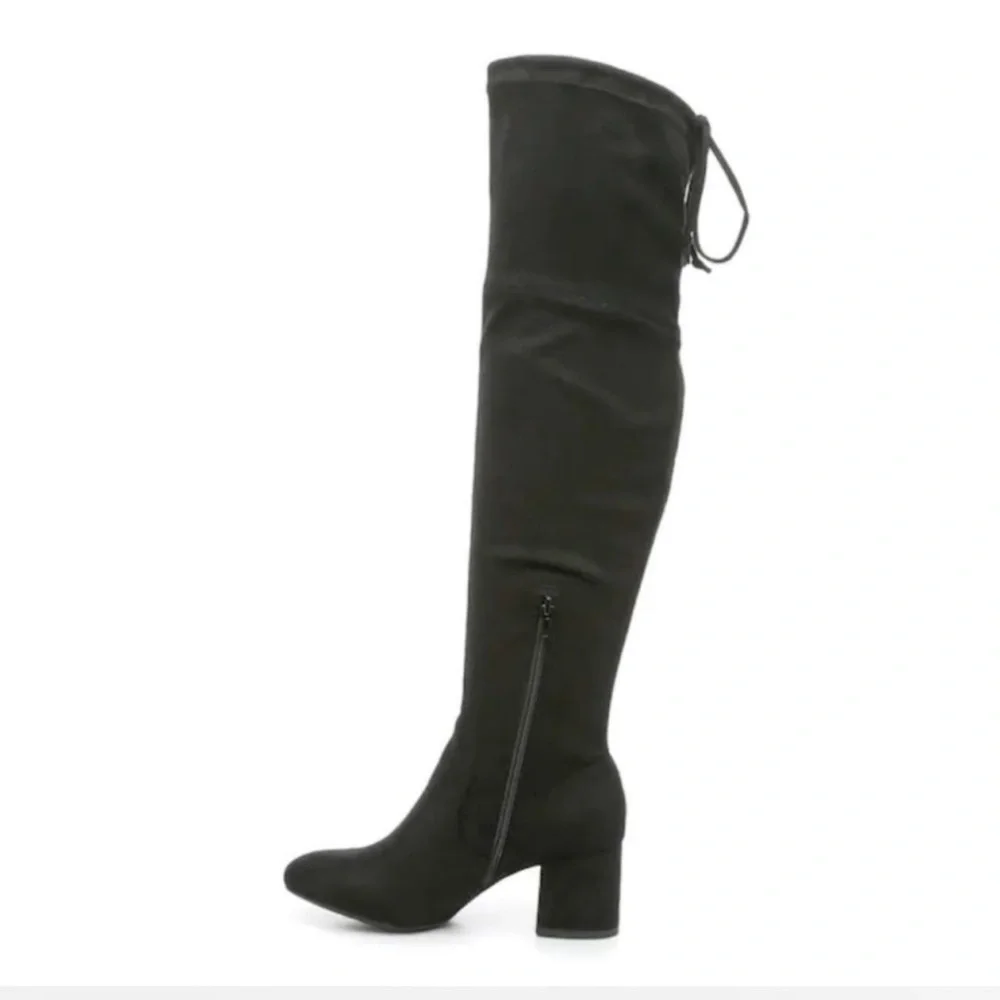 Wide Calf Chic Black Knee-High Boots